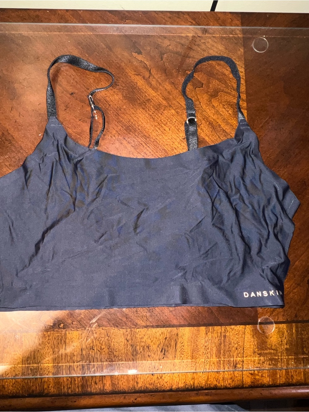 Danskin Black Adjustable-Strap Bralette